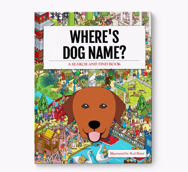 Personalised Where's {dogsName} Book